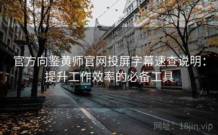 官方向鉴黄师官网投屏字幕速查说明：提升工作效率的必备工具