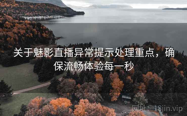 关于魅影直播异常提示处理重点，确保流畅体验每一秒