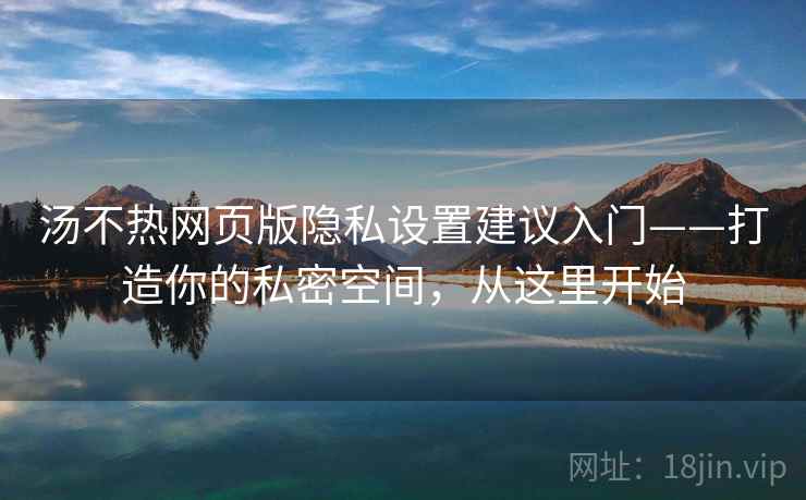 汤不热网页版隐私设置建议入门——打造你的私密空间，从这里开始